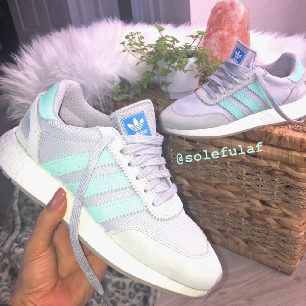 Adidas: Gray I-5923 Sneakers - Picture 1 of 8